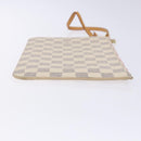 LOUIS VUITTON Damier Azur Neverfull MM Pouch LV Auth 141647-3