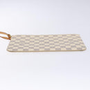 LOUIS VUITTON Damier Azur Neverfull MM Pouch LV Auth 141647-6