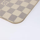 LOUIS VUITTON Damier Azur Neverfull MM Pouch LV Auth 141647-14