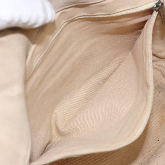 CHANEL Camelia Tote Bag Canvas Black Silver CC Auth 141651