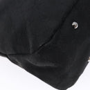 GUCCI GG Canvas Shoulder Bag Black Silver 132260 Auth 141652-13