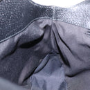 GUCCI GG Canvas Shoulder Bag Black Silver 132260 Auth 141652-18