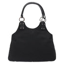 GUCCI GG Canvas Shoulder Bag Black Silver 132260 Auth 141652-3