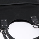 GUCCI GG Canvas Shoulder Bag Black Silver 132260 Auth 141652-6