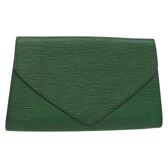 LOUIS VUITTON Epi Art Deco Clutch Bag Green M52634 LV Auth 141660