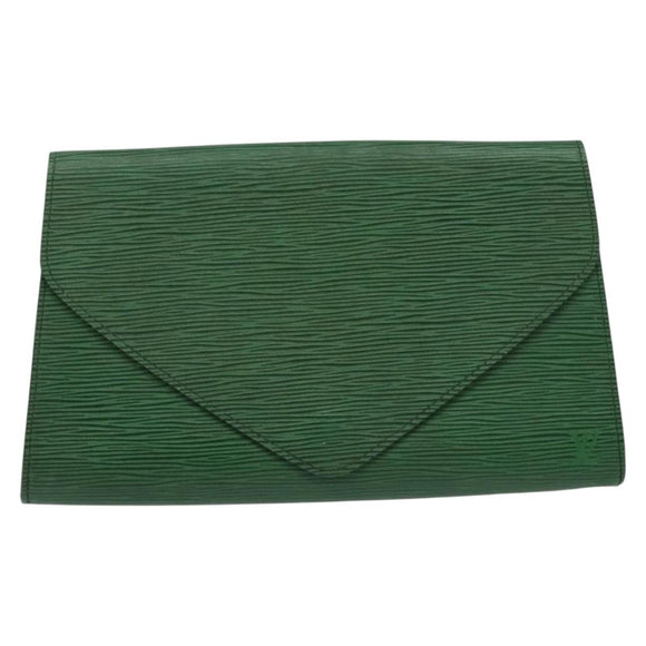 LOUIS VUITTON Epi Art Deco Clutch Bag Green M52634 LV Auth 141660