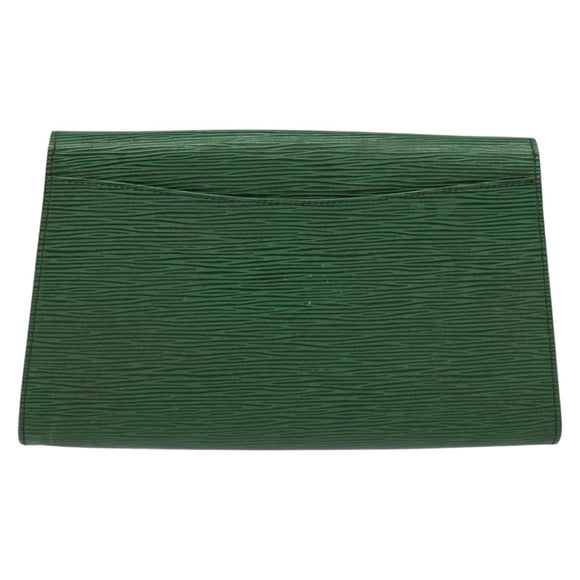 LOUIS VUITTON Epi Art Deco Clutch Bag Green M52634 LV Auth 141660