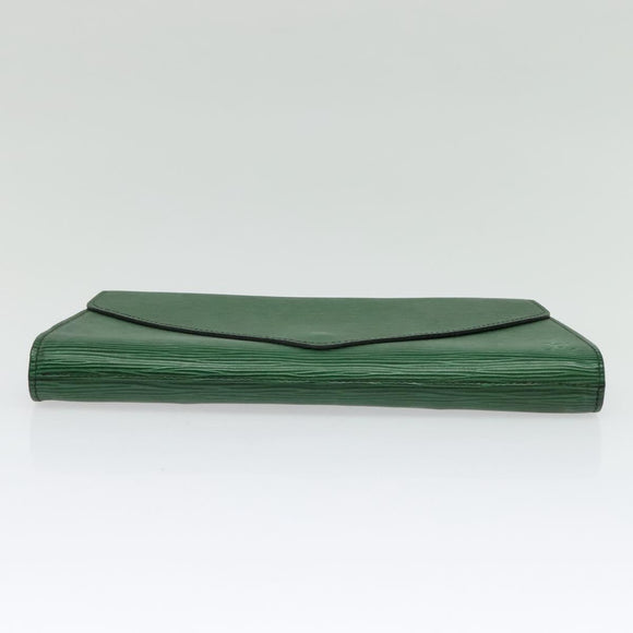 LOUIS VUITTON Epi Art Deco Clutch Bag Green M52634 LV Auth 141660