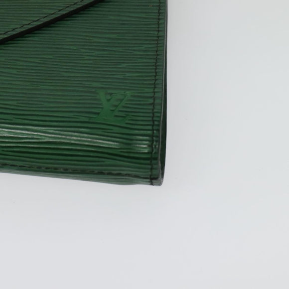 LOUIS VUITTON Epi Art Deco Clutch Bag Green M52634 LV Auth 141660