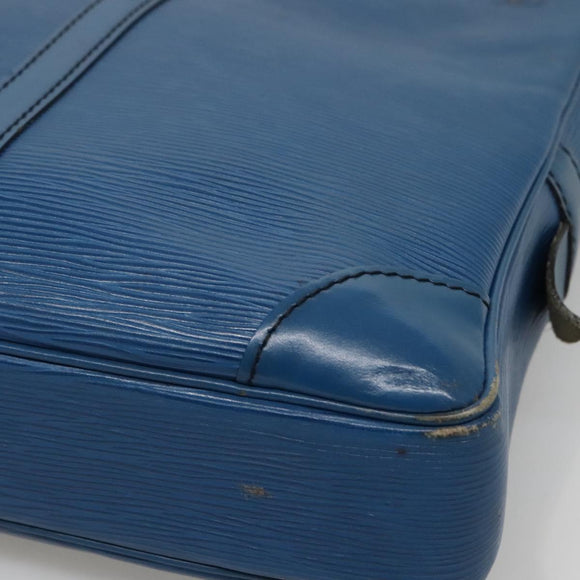 LOUIS VUITTON Epi Porte Documents Voyage Business Bag Blue M54475 LV Auth 141661