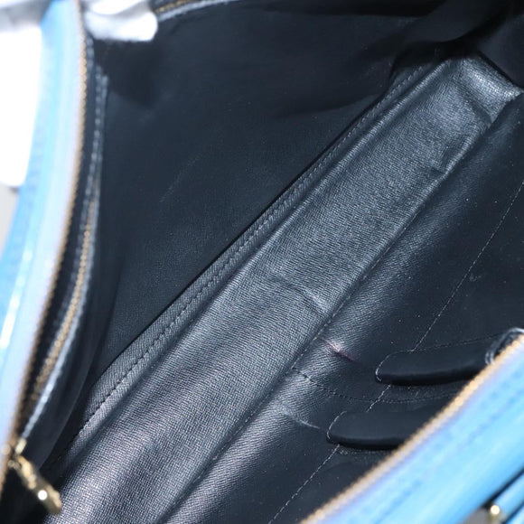 LOUIS VUITTON Epi Porte Documents Voyage Business Bag Blue M54475 LV Auth 141661