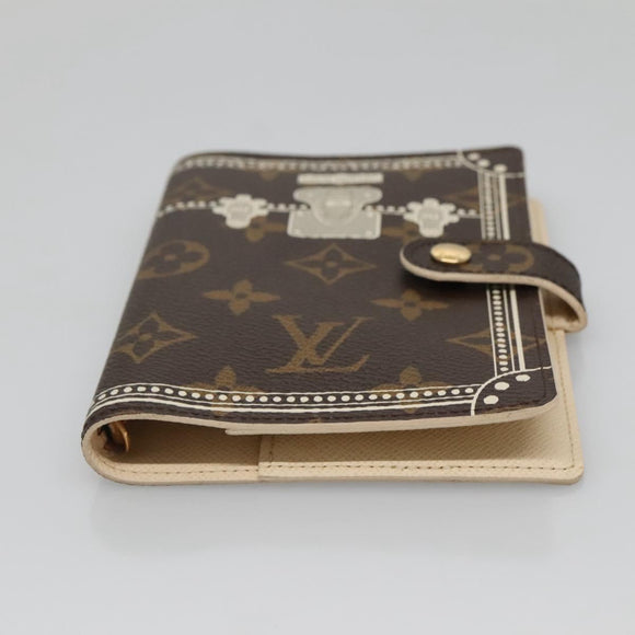 LOUIS VUITTON Monogram Malvoire Agenda PM Day Planner Cover R20965 Auth 141663