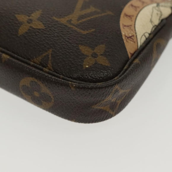 LOUIS VUITTON Monogram Patch Mini Pochette Accessoires Pouch M95804 Auth 141677V