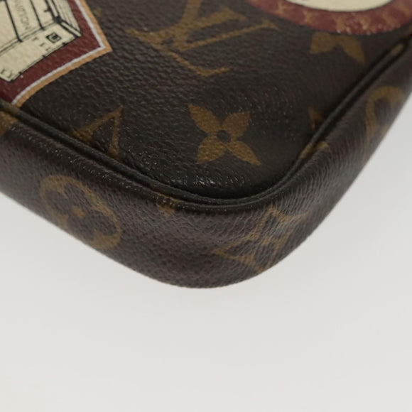 LOUIS VUITTON Monogram Patch Mini Pochette Accessoires Pouch M95804 Auth 141677V