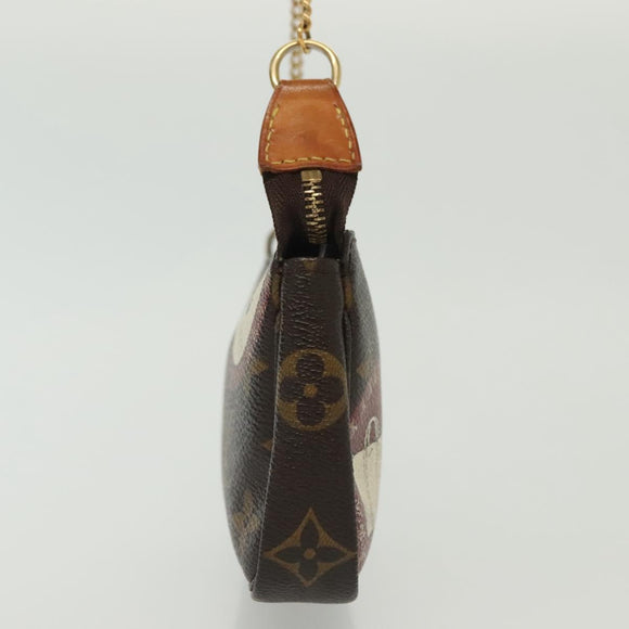 LOUIS VUITTON Monogram Patch Mini Pochette Accessoires Pouch M95804 Auth 141677V