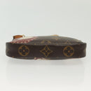 LOUIS VUITTON Monogram Patch Mini Pochette Accessoires Pouch M95804 Auth 141677V-5