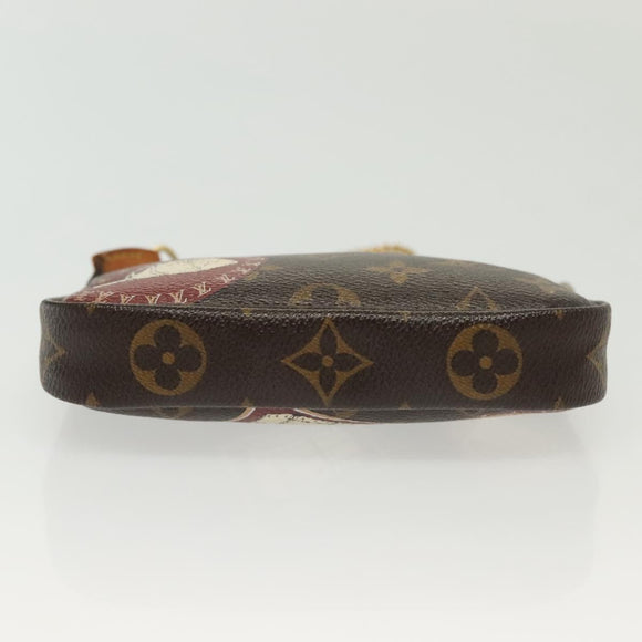 LOUIS VUITTON Monogram Patch Mini Pochette Accessoires Pouch M95804 Auth 141677V