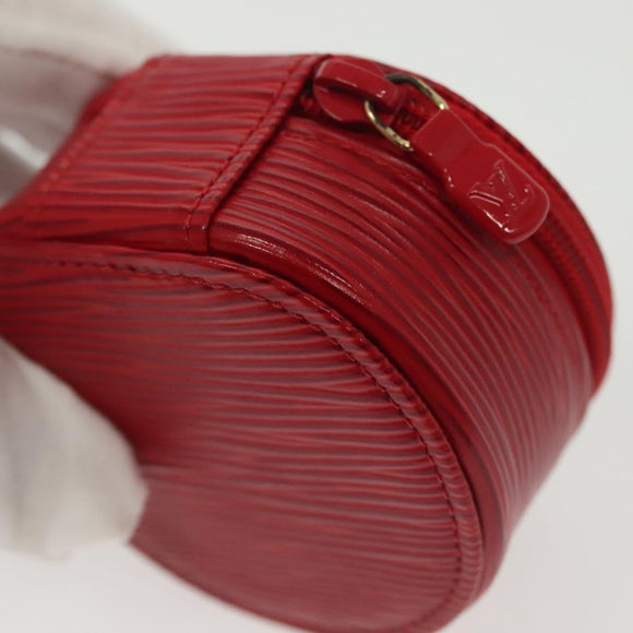 LOUIS VUITTON Epi Ecrin Bijou 8 Jewelry Box Red M48217 LV Auth 141681