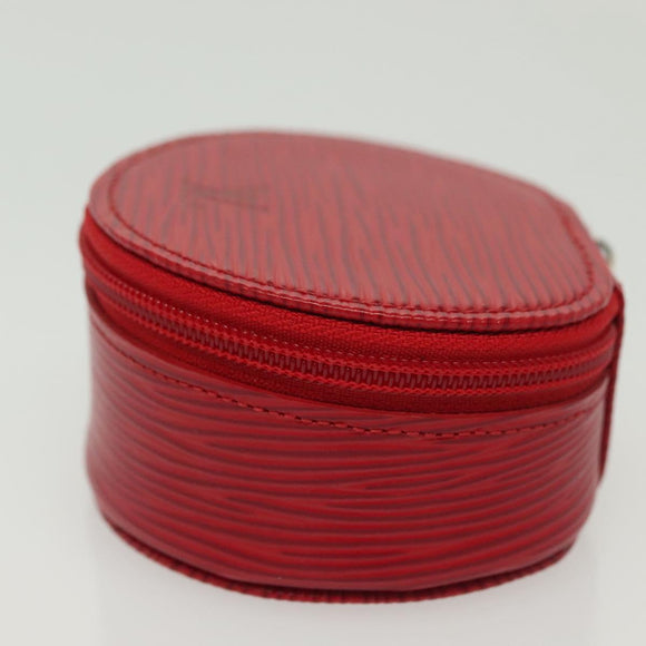 LOUIS VUITTON Epi Ecrin Bijou 8 Jewelry Box Red M48217 LV Auth 141681
