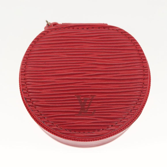 LOUIS VUITTON Epi Ecrin Bijou 8 Jewelry Box Red M48217 LV Auth 141681