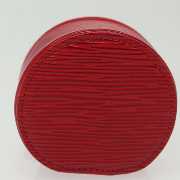 LOUIS VUITTON Epi Ecrin Bijou 8 Jewelry Box Red M48217 LV Auth 141681