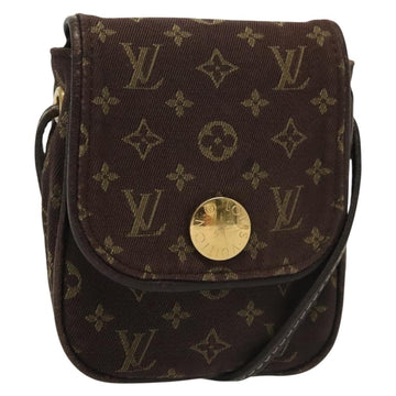 LOUIS VUITTON Monogram Mini Pochette Cancun Pouch Brown M95313 LV Auth 141685