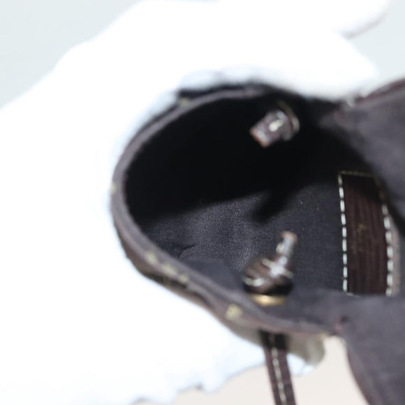 LOUIS VUITTON Monogram Mini Pochette Cancun Pouch Brown M95313 LV Auth 141685