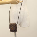 LOUIS VUITTON Monogram Mini Pochette Cancun Pouch Brown M95313 LV Auth 141685-21