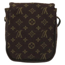 LOUIS VUITTON Monogram Mini Pochette Cancun Pouch Brown M95313 LV Auth 141685-2