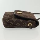 LOUIS VUITTON Monogram Mini Pochette Cancun Pouch Brown M95313 LV Auth 141685-3