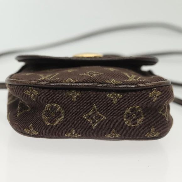 LOUIS VUITTON Monogram Mini Pochette Cancun Pouch Brown M95313 LV Auth 141685