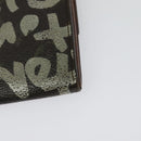 LOUIS VUITTON Graffiti Porte Monnaie Credit Long Wallet White M92189 Auth 141686-16