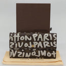 LOUIS VUITTON Graffiti Porte Monnaie Credit Wallet White M92189 LV Auth 141687V-12