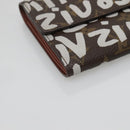 LOUIS VUITTON Graffiti Porte Monnaie Credit Wallet White M92189 LV Auth 141687V-14