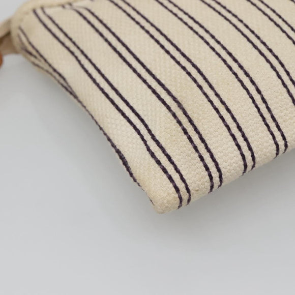 LOUIS VUITTON Antigua Pochette Platform PM Pouch White M40069 LV Auth 141688