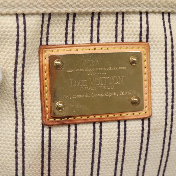 LOUIS VUITTON Antigua Pochette Platform PM Pouch White M40069 LV Auth 141688