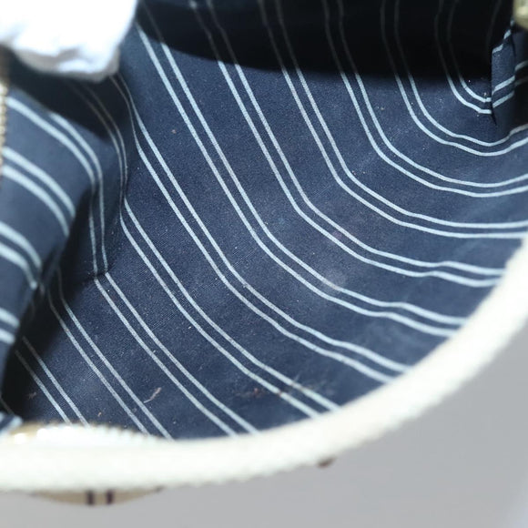 LOUIS VUITTON Antigua Pochette Platform PM Pouch White M40069 LV Auth 141688