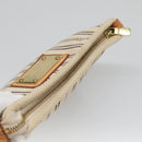 LOUIS VUITTON Antigua Pochette Platform PM Pouch White M40069 LV Auth 141688-5