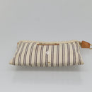 LOUIS VUITTON Antigua Pochette Platform PM Pouch White M40069 LV Auth 141688-6