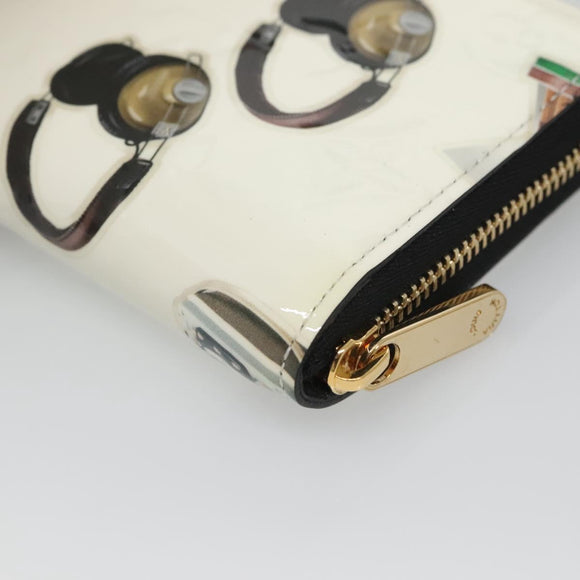 LOUIS VUITTON Vernis Sticker Print Nicola Geschier Weiß M50372 Auth 141690V