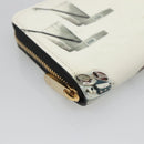 LOUIS VUITTON Vernis Sticker Print Nicola Geschier White M50372 Auth 141690V-14