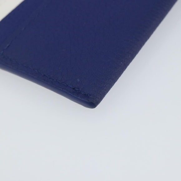 LOUIS VUITTON Everyday LV Porte Cartes Double Card Case Blue M80844 Auth 141691