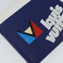 LOUIS VUITTON Everyday LV Porte Cartes Double Card Case Blue M80844 Auth 141691-8