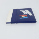 LOUIS VUITTON Everyday LV Porte Cartes Double Card Case Blue M80844 Auth 141691-4