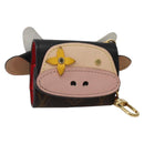 LOUIS VUITTON Monogram Etui Earphones Cow Earphone case GI0568 LV Auth 141692-1