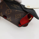LOUIS VUITTON Monogram Etui Earphones Cow Earphone case GI0568 LV Auth 141692-15