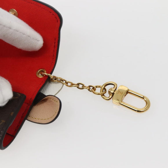 LOUIS VUITTON Monogram Etui Earphones Cow Earphone case GI0568 LV Auth 141692