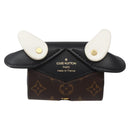LOUIS VUITTON Monogram Etui Earphones Cow Earphone case GI0568 LV Auth 141692-2