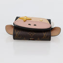 LOUIS VUITTON Monogram Etui Earphones Cow Earphone case GI0568 LV Auth 141692-6