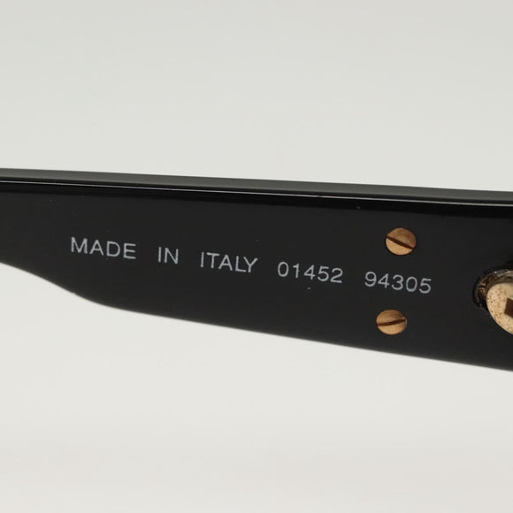 CHANEL Sunglasses Plastic Black CC Auth 141693